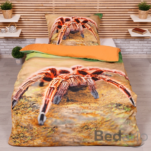 3D povlečení 140x200+70x90 Sklípkan