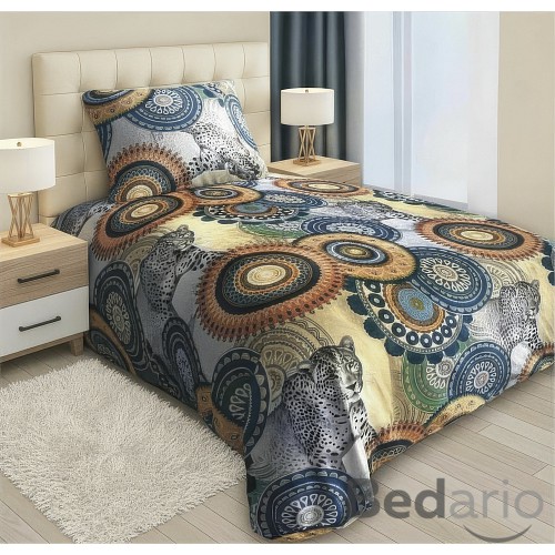 Mikroplyšové povlečení Premium 140x200+70x90 Mandal divoký