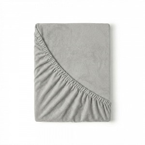 Flanelové napínací prostěradlo 180x200 světle šedé