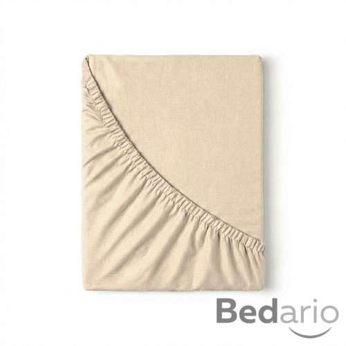 Flanelové napínací prostěradlo 200x200 béžové