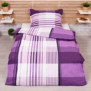 Bavlněné povlečení 140x200+70x90 Sofie fialová