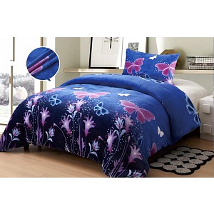 Mikroplyšové povlečení Premium 140x200+70x90 Butterfly