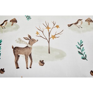 Mikroplyšové povlečení Premium 140x200+70x90 Vánoce v lese