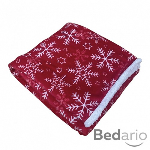 Deka beránek 150x200 - Vločky bílé