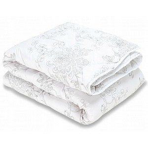 Celoroční přikrývka z dutého vlákna LUX 140x200 Květy