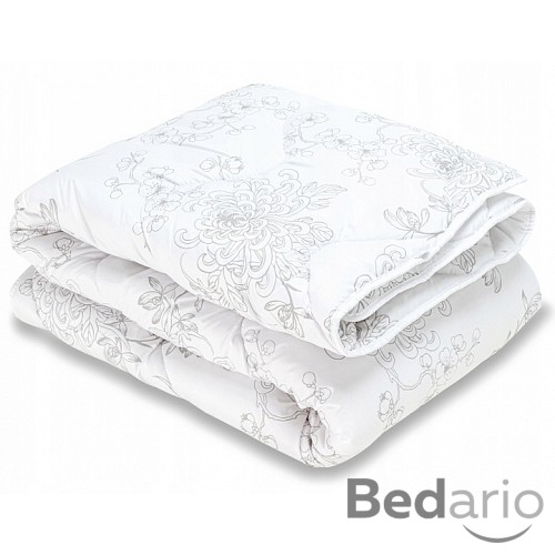 Celoroční přikrývka z dutého vlákna LUX 140x200 Květy