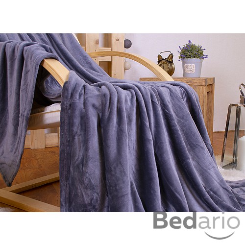 Mikroflanelová deka Premium 150x200 Tmavě šedá