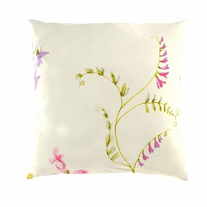 Povlak na polštář hladká bavlna DELUX BOTANICA smetanová - 40x40cm