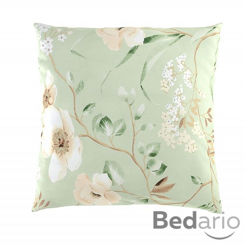 Povlak na polštář hladká bavlna DELUX MAGNÓLIE zelená - 40x40cm