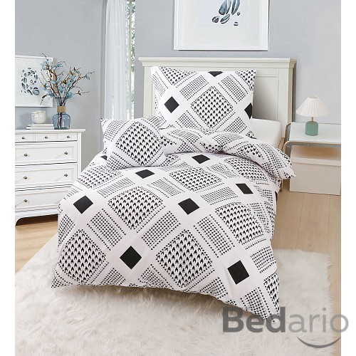 Třídílné microtop povlečení 140x200+70x90+40x40 Black & White