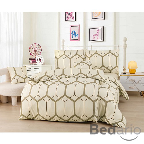 Šestidílné microtop povlečení 140x200+70x90+40x40 Honey