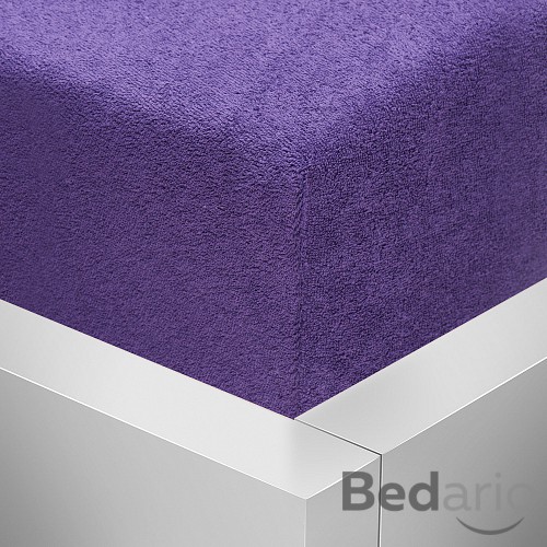 Froté prostěradlo 180x200 Luxus - Tmavě fialová