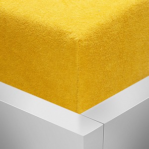 Froté prostěradlo 180x200 Luxus - Hořčicová