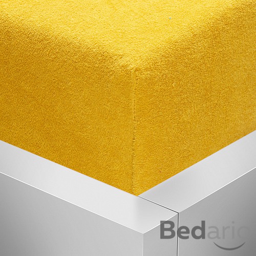 Froté prostěradlo 180x200 Luxus - Hořčicová