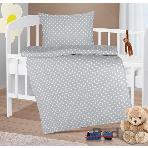Dětské bavlněné povlečení 90x135+45x60 Puntíky