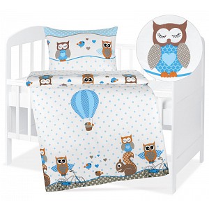 Dětské bavlněné povlečení 90x135+45x60 Modrá obloha