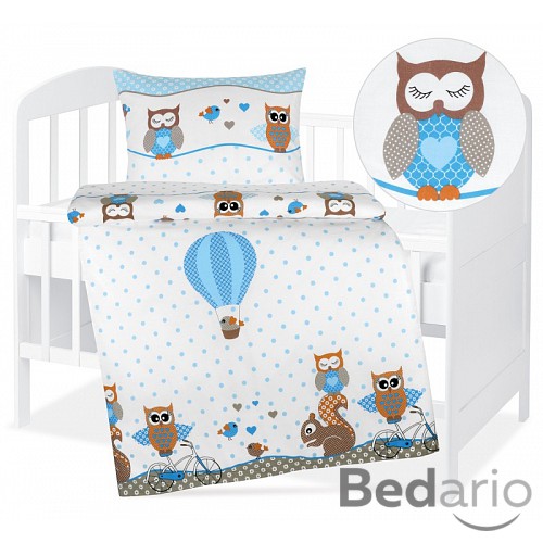 Dětské bavlněné povlečení 90x135+45x60 Modrá obloha