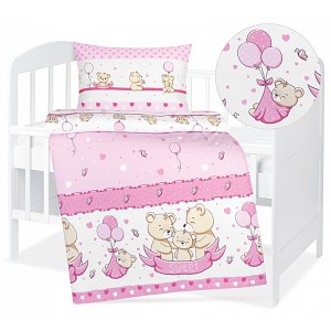 Dětské bavlněné povlečení 90x135+45x60 Ospalí medvídci 2