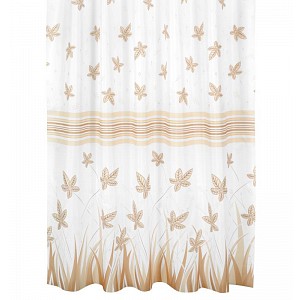 Koupelnový závěs 180x200 List béžový