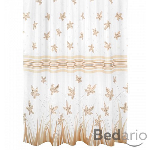 Koupelnový závěs 180x200 List béžový