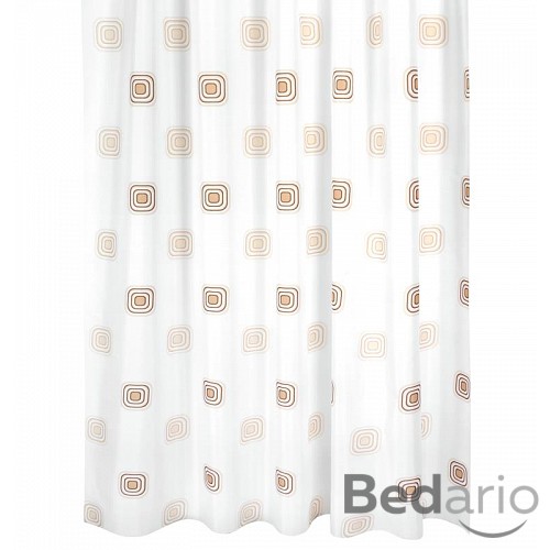 Koupelnový závěs 180x200 Čtverec béžový