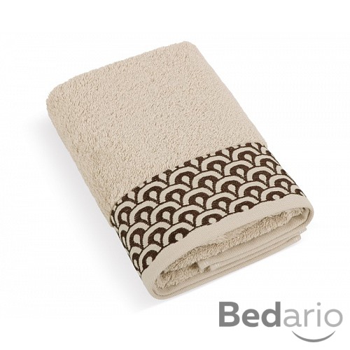 PRÉMIOVÝ Froté ručník kolekce Krajka 50x100 Béžový