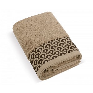 PRÉMIOVÝ Froté ručník kolekce Krajka 50x100 Hnědý