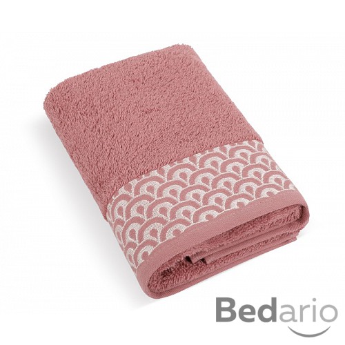 PRÉMIOVÝ Froté ručník kolekce Krajka 50x100 Starorůžový