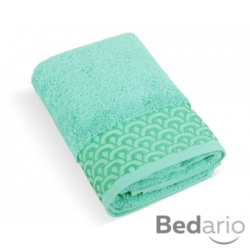 PRÉMIOVÝ Froté ručník kolekce Krajka 50x100 Tyrkysový