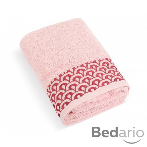 PRÉMIOVÁ Froté osuška kolekce Krajka 70x140 cm Růžová