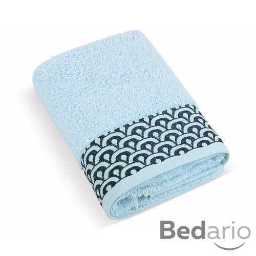 PRÉMIOVÁ Froté osuška kolekce Krajka 70x140 cm Modrá
