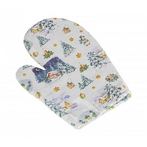 Kuchyňská chňapka vánoční 28x18 cm - Krajina