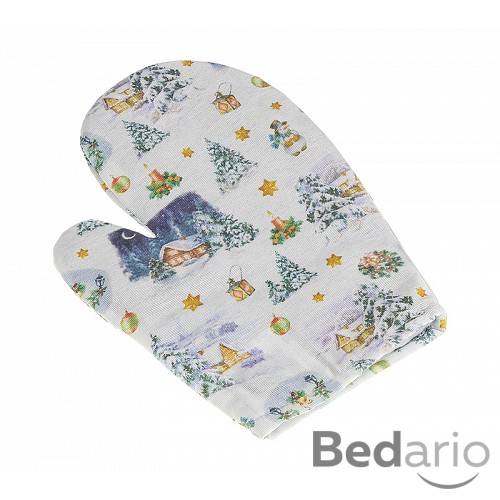 Kuchyňská chňapka vánoční 28x18 cm - Krajina