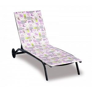 Polstr na plážové lehátko - potah na zip - 55x195 cm - Patchwork