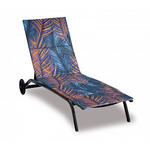 Polstr na plážové lehátko - potah na zip - 55x195 cm - Pírko