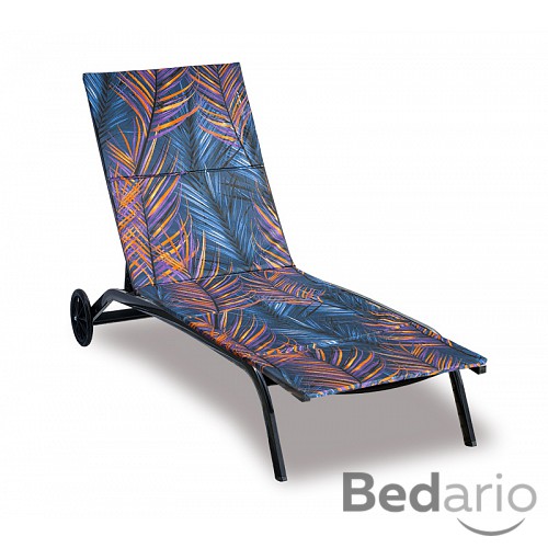 Polstr na plážové lehátko - potah na zip - 55x195 cm - Pírko