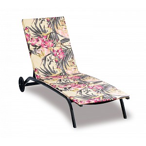 Polstr na plážové lehátko - potah na zip - 55x195 cm - Amarylka