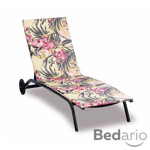 Polstr na plážové lehátko - potah na zip - 55x195 cm - Amarylka