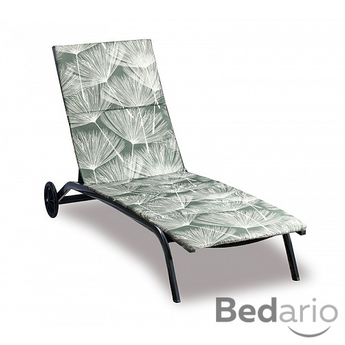 Polstr na plážové lehátko - potah na zip - 55x195 cm - Chmýří