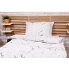 Krepové povlečení Deluxe 140x200+70x90 Mramor bílý