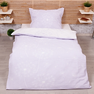 Krepové povlečení Deluxe 140x200+70x90 Pampelišky chmýří