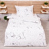 Luxusní RANFORCE Bavlněné povlečení 140x200+70x90 Mramor bílý