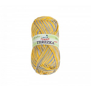 Příze TEREZKA multi - 50g / 155 m Hořčicová Šedá