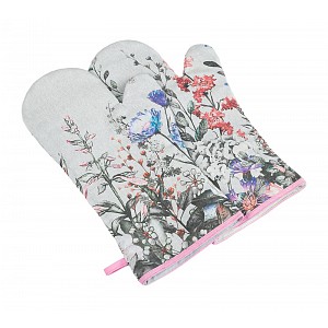 Grilovací rukavice 2ks - 20x36 cm - Květ