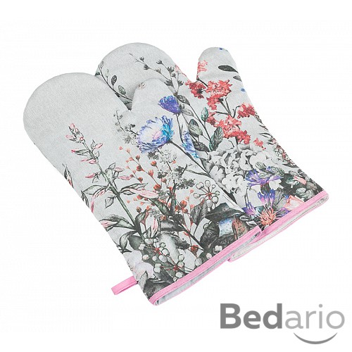 Grilovací rukavice 2ks - 20x36 cm - Květ