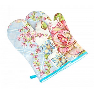 Grilovací rukavice 2ks - 20x36 cm - Růže