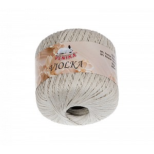 Příze Violka - 50g / 285 m - Bílá káva