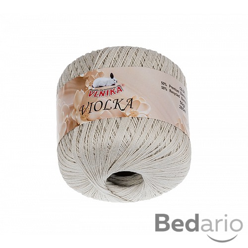 Příze Violka - 50g / 285 m - Bílá káva