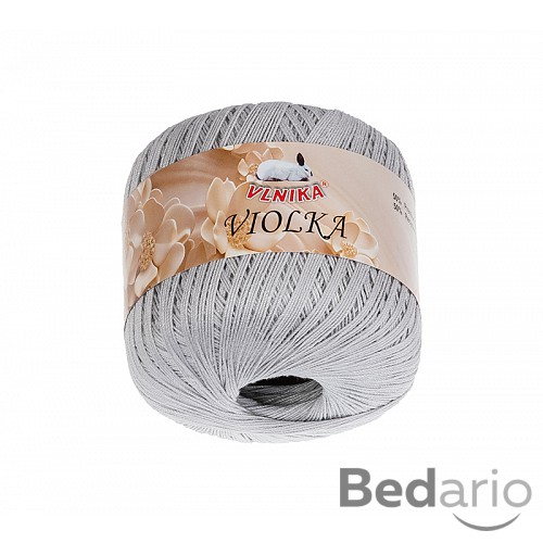 Příze Violka - 50g / 285 m - Šedá