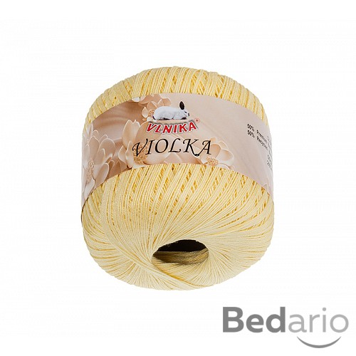 Příze Violka - 50g / 285 m - Žlutá